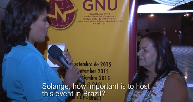 Encontro Internacional da GNU (Global Nurses United) no Brasil