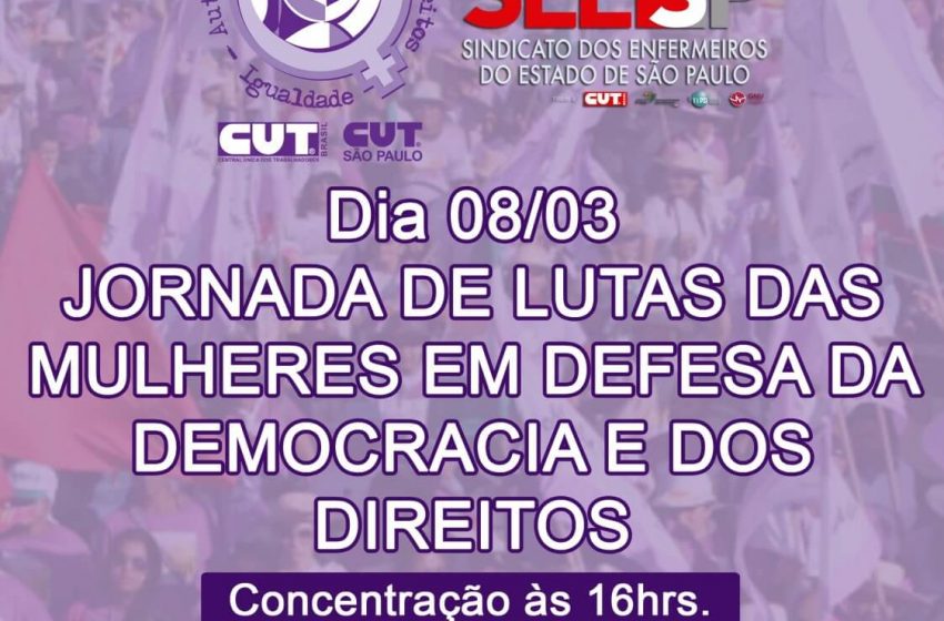  Mulheres ocuparão Paulista no dia 8 de março em defesa da democracia