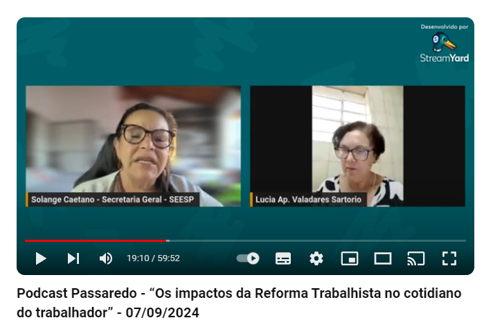 Como a Reforma Trabalhista atinge os enfermeiros: Perspectiva de Solange Caetano no podcast Passaredo