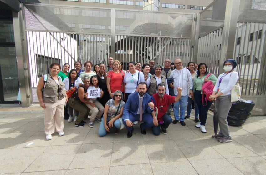 SEESP acompanha manifestação em defesa dos trabalhadores do Hospital Municipal Bela Vista
