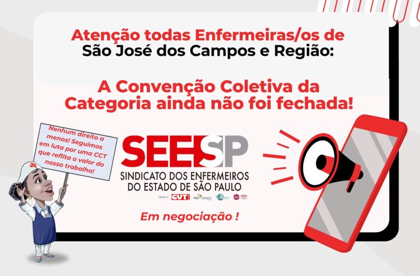 ATENÇÃO ENFERMEIRAS/OS DE SÃO JOSÉ DOS CAMPOS E REGIÃO