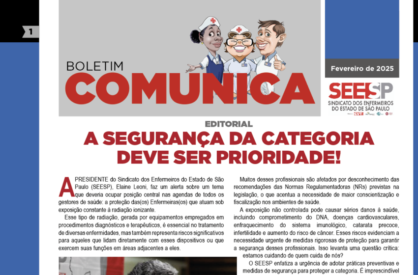  A segurança da categoria deve ser prioridade!