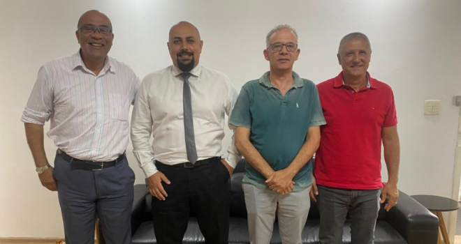 SEESP recebe Sindconam-SP e Promed Santa Ângela em reunião para estreitar laços e avançar nas pautas da categoria
