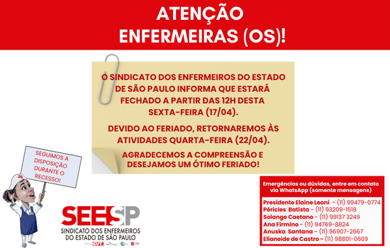 Recesso pós 12h – 17/04/2026