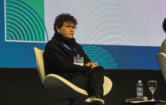 Solange Caetano, secretária-geral do SEESP e presidente da FNE, destaca desafios e avanços para a formação em Enfermagem no I SENEENF