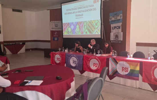 SEESP marca presença no seminário “Estratégias sindicais para reformular a digitalização do trabalho”, realizado em Quito, Equador, pela ISP