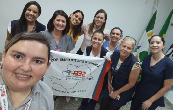 SEESP realiza visita à Santa Casa de Valinhos para dialogar com Enfermeiras e Enfermeiros da instituição